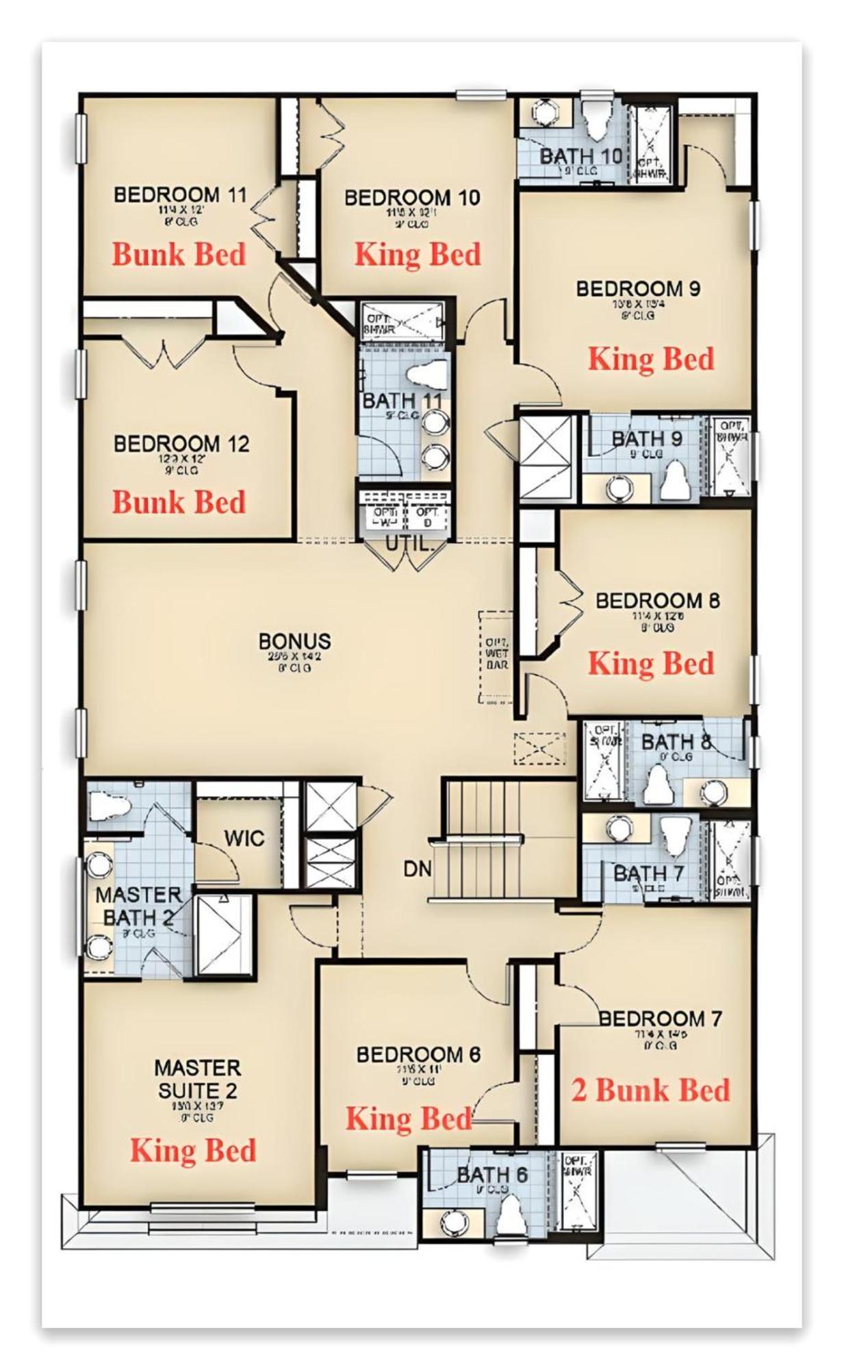 Luxury 12 Bedrooms Pool House 10 Min To Disney4630 คิสซิมมี ภายนอก รูปภาพ